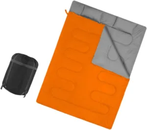 Outdoor Double Sleeping Bag Backpacking Quilt 2 Person Portable Multifunction Camping Sleep Bag for Outdoor Activities Travel