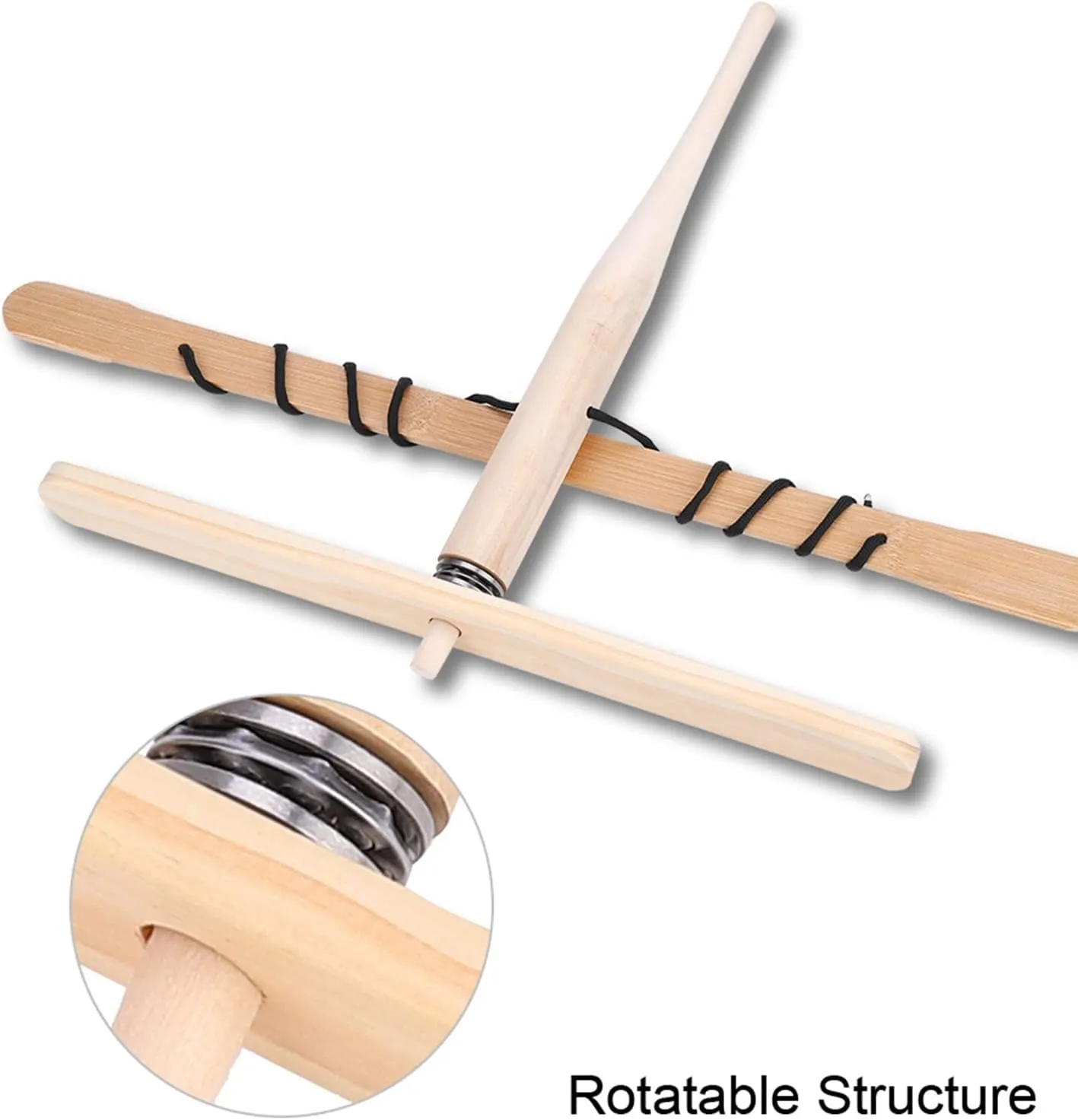 Outdoor Emergency Fire Tool, Smooth Wooden Drilling Accessory for Camping, Curiosity Development Kit