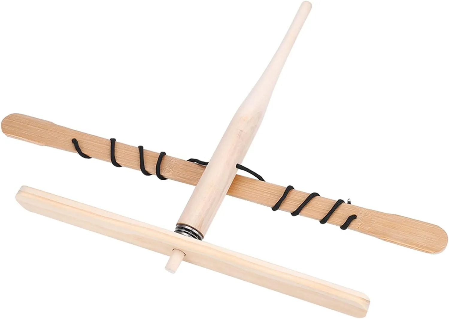 Outdoor Emergency Fire Tool, Smooth Wooden Drilling Accessory for Camping, Curiosity Development Kit