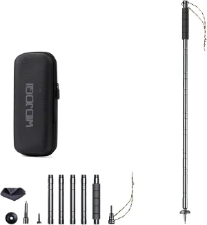 Outdoor Hiking Poles Adjustable Length Multi-Functional, Lightweight Aluminium Alloy Hiking Poles Detachable Mountaineering Poles for Men and Women