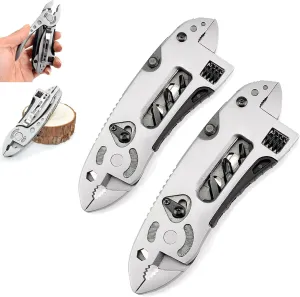 Outdoor Multi-purpose Tool Pliers, Multi Tool, Pocket Tool, Screwdriver Bits Pliers Survival Emergency Gear Assembly for Outdoor Camping and Climbing (2Pcs)
