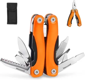 Outdoor Portable Mini Multi Multitool plier, Gift for Men - Ideal Gift for Dad、Brother or Boyfriend – Hiking, Bike Outdoor Tools、Camping,、Survival Multitool.