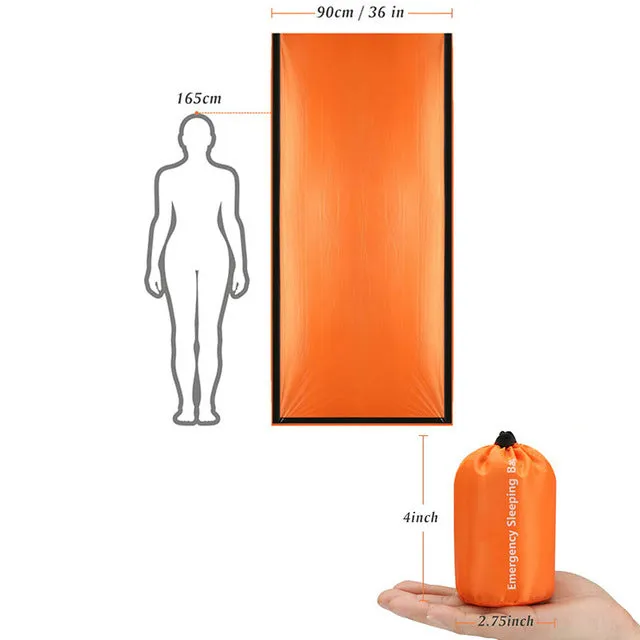 Outdoor Sleeping Survival Thermal Camping Limited-time deal Life Emergency Aid Mylar Bivy Keep Bag Emergency Waterproof  Warm Gear Satisfied clients First Blanke