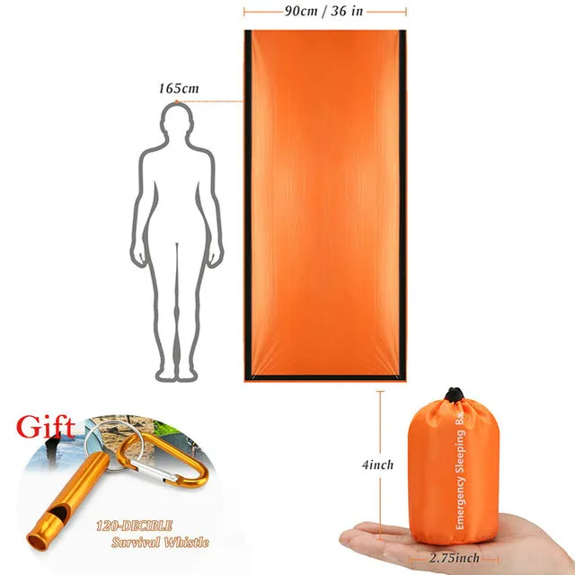 Outdoor Sleeping Survival Thermal Camping Limited-time deal Life Emergency Aid Mylar Bivy Keep Bag Emergency Waterproof  Warm Gear Satisfied clients First Blanke
