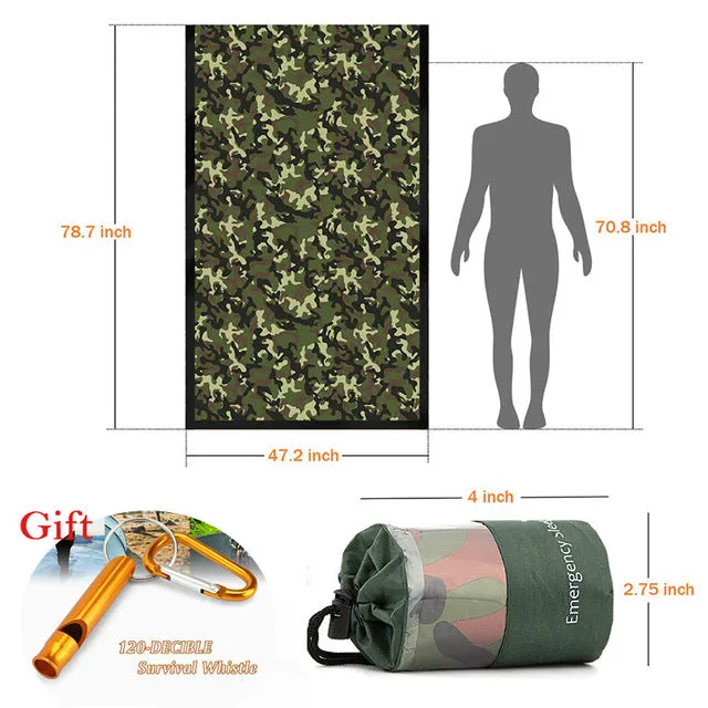 Outdoor Sleeping Survival Thermal Camping Limited-time deal Life Emergency Aid Mylar Bivy Keep Bag Emergency Waterproof  Warm Gear Satisfied clients First Blanke