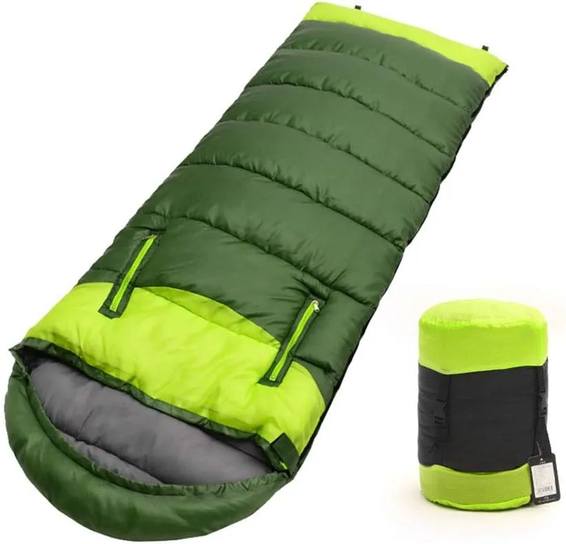 Outdoor Spring and Autumn Sleeping Bag Thickened Warm Sleeping Bag Indoor Lunch Break Sleeping Bag Camping Double Sleeping Bag