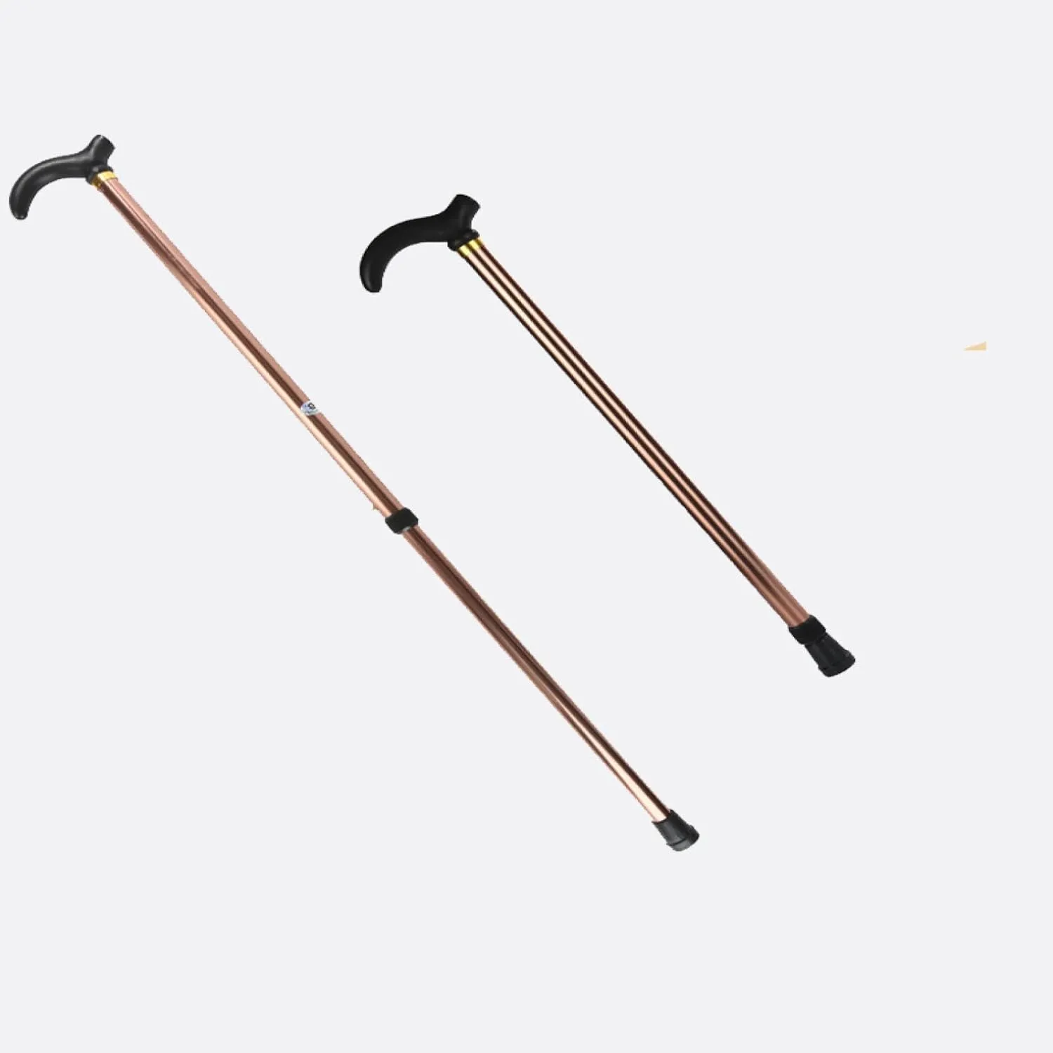 Outdoor Walking Sticks, Elderly Walking Sticks, Aluminum Alloy Sliders, Two-Stage Telescopic Adjustable Mountaineering Walking Sticks