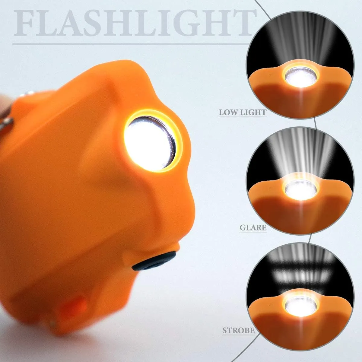 Outdoors Waterproof Lighter with LED Flashlight USB Rechargeable Electric Lighter Double Arc Plasma Lighter Perfect for Outdoors Camping Hiking Traveling BBQ (Orange)