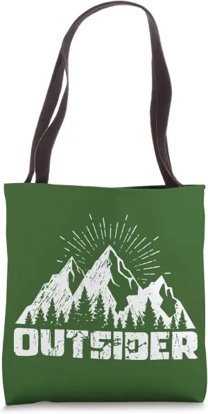 Outsider Adventure Hiking Camping Road Trip Outdoors Nature Tote Bag