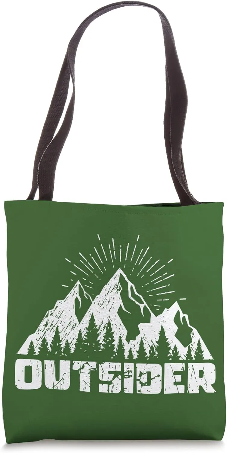 Outsider Adventure Hiking Camping Road Trip Outdoors Nature Tote Bag