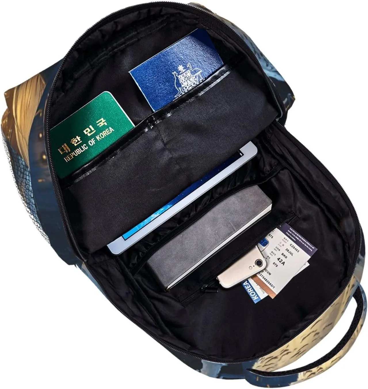 Owl And Magic Book Casual Backpack For Trekking Office Commute