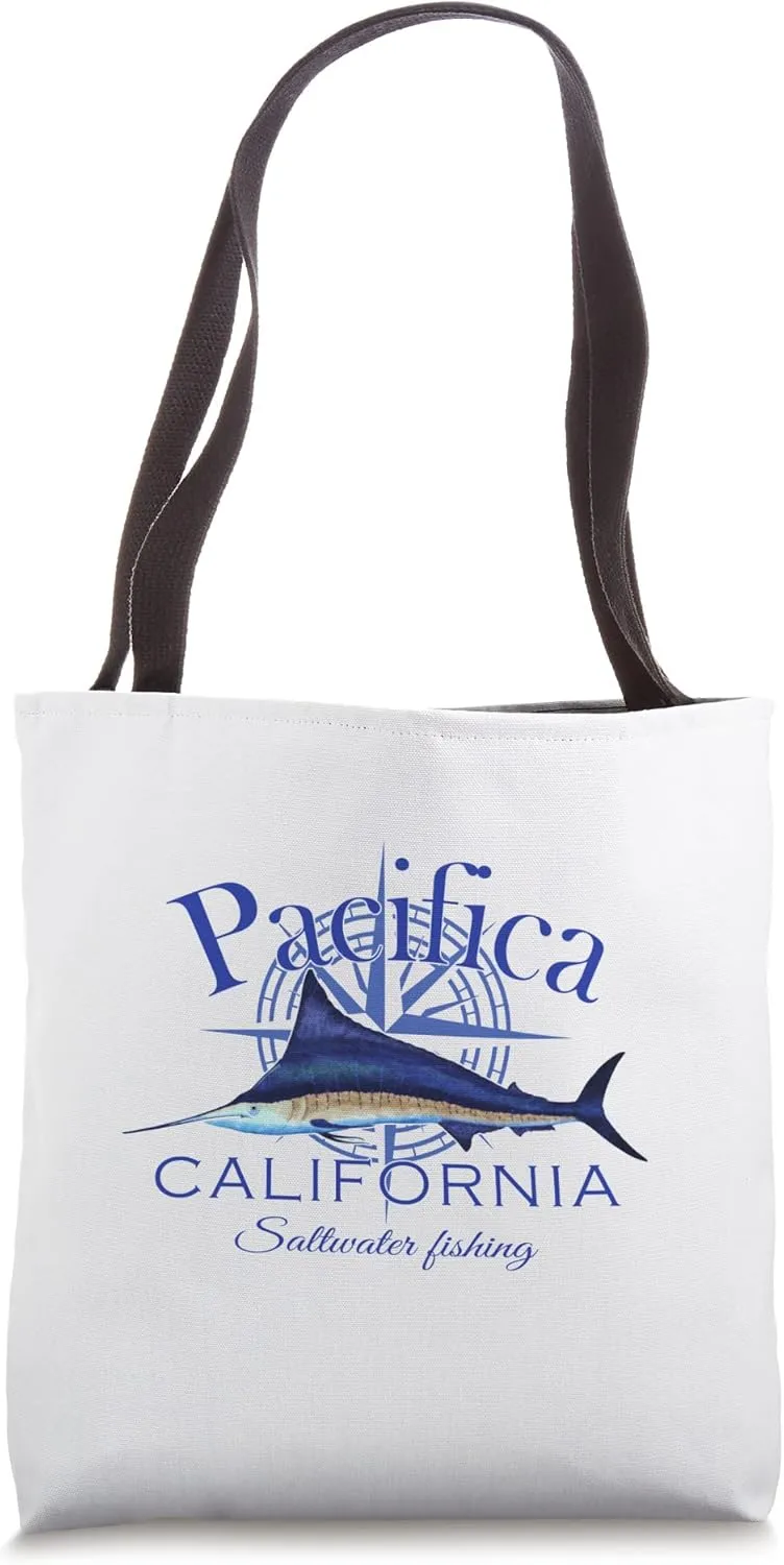Pacifica California Sailfish Billfish Marlin Saltwater Tote Bag