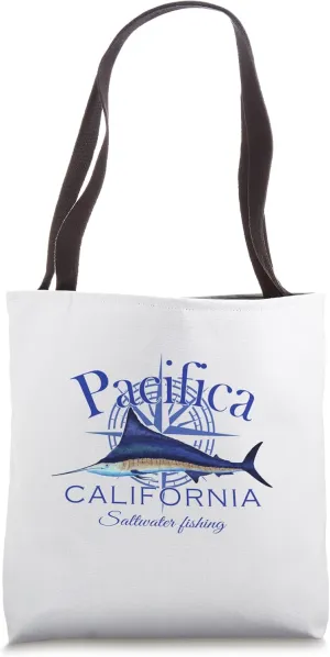 Pacifica California Sailfish Billfish Marlin Saltwater Tote Bag