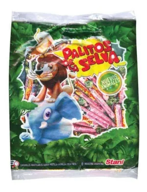 PALITOS DE LA SELVA - Chewable candies | bag of 1.32 lbs / 600 gr (180 units)
