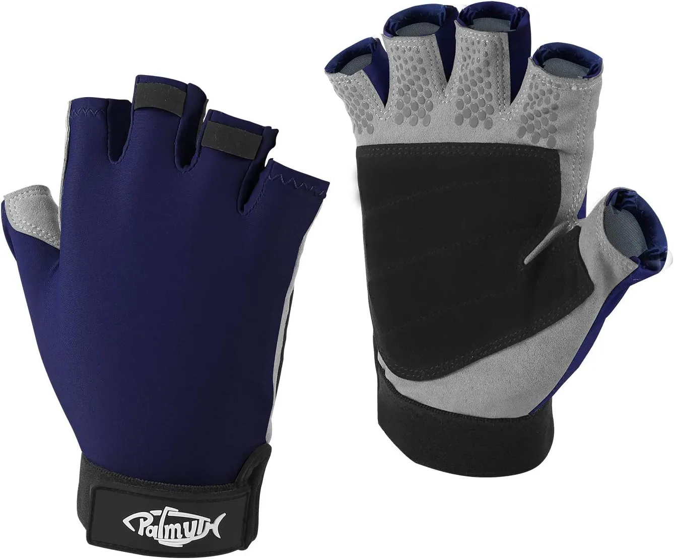 Palmyth UV Fishing Gloves Sun Protection Fingerless Kayaking Glove Men Women UPF 50  SPF for Sailing, Hiking, Paddling, Canoeing, Rowing, Driving