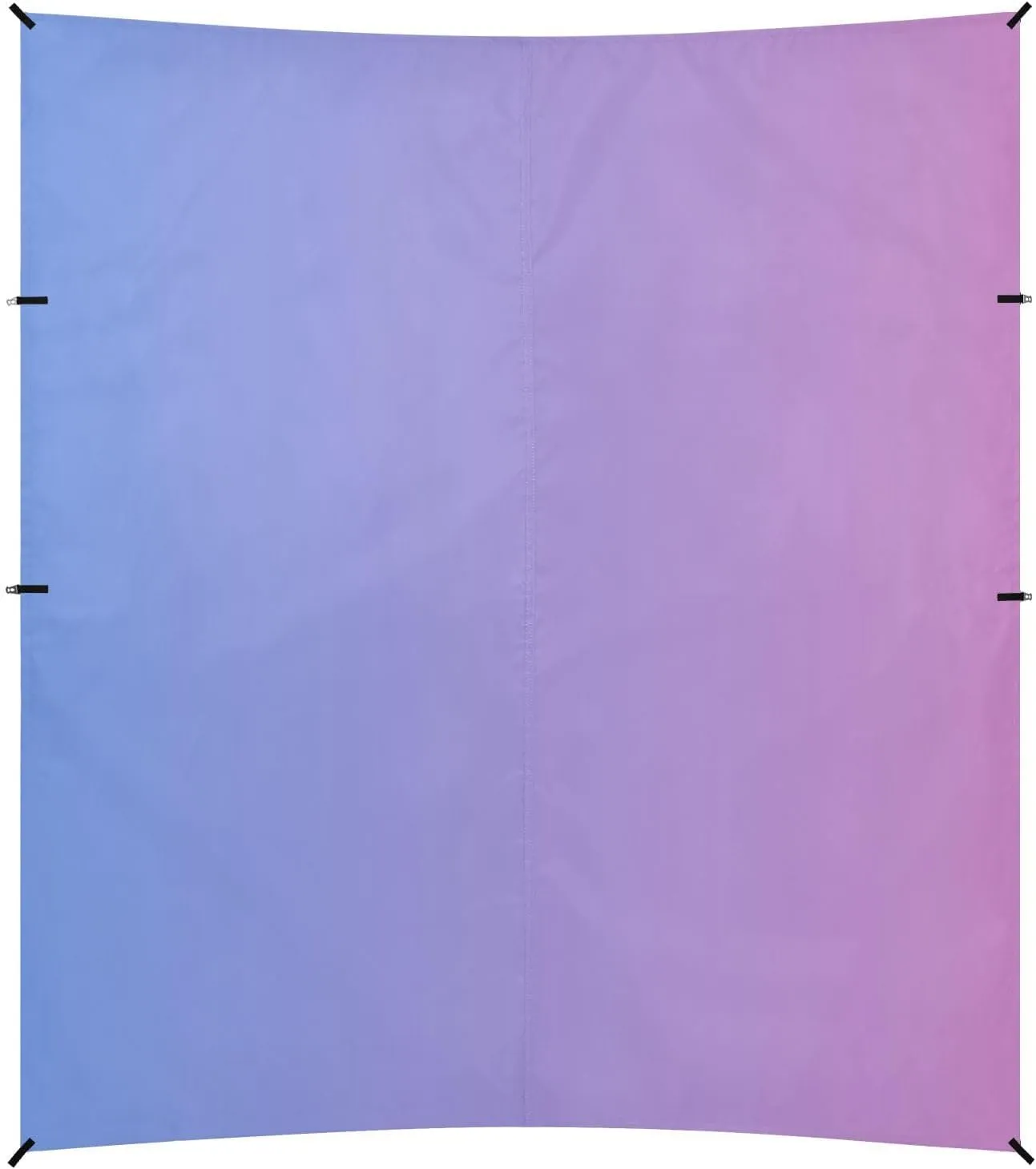 Pink Blue Gradient Beach Cabana Tent UPF50  Protection Lightweight Outdoor Sun Shade with Sand Shovel, Sandbags for Camping, Fishing, Backyard Fun