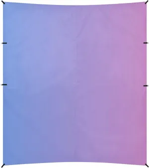 Pink Blue Gradient Beach Cabana Tent UPF50  Protection Lightweight Outdoor Sun Shade with Sand Shovel, Sandbags for Camping, Fishing, Backyard Fun