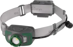 Police Security Twin Power 800 Lumen LED Headlamp - Rechargeable & Alkaline Dual-Power, Water-Resistant, Impact-Resistant with USB-C Charging