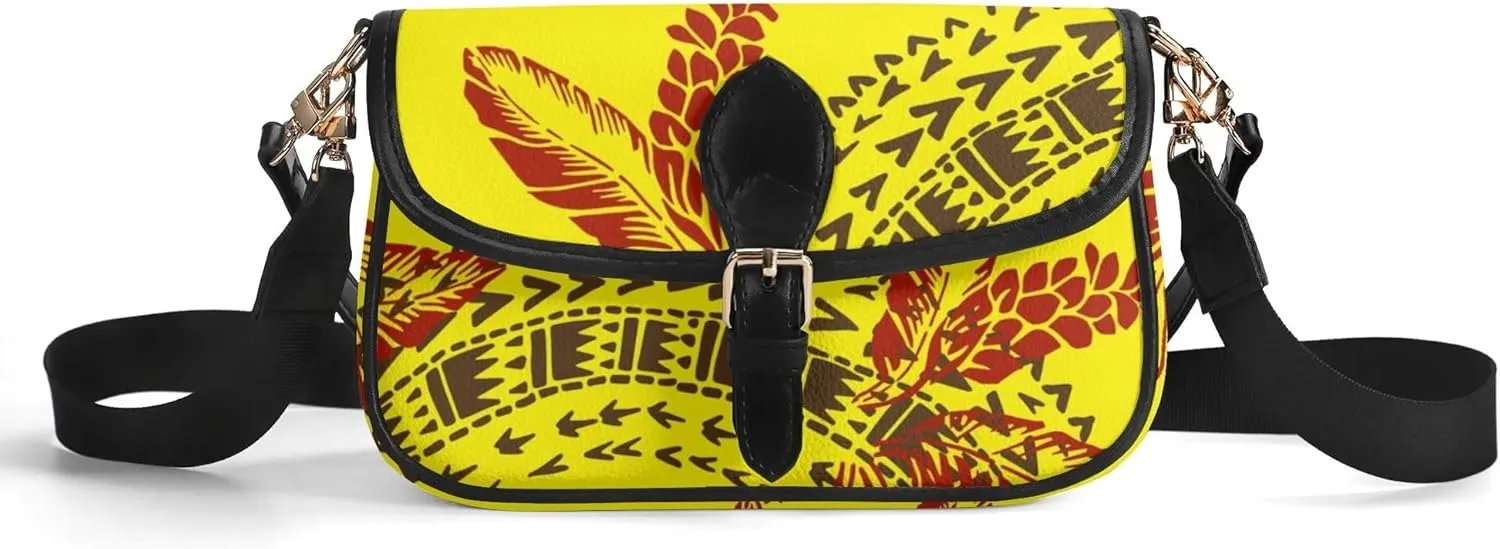 Polynesian Print Vintage Art Design Custom Women'S Crossbody Bag Small Square Bag Portable Fashion Women'S Bag
