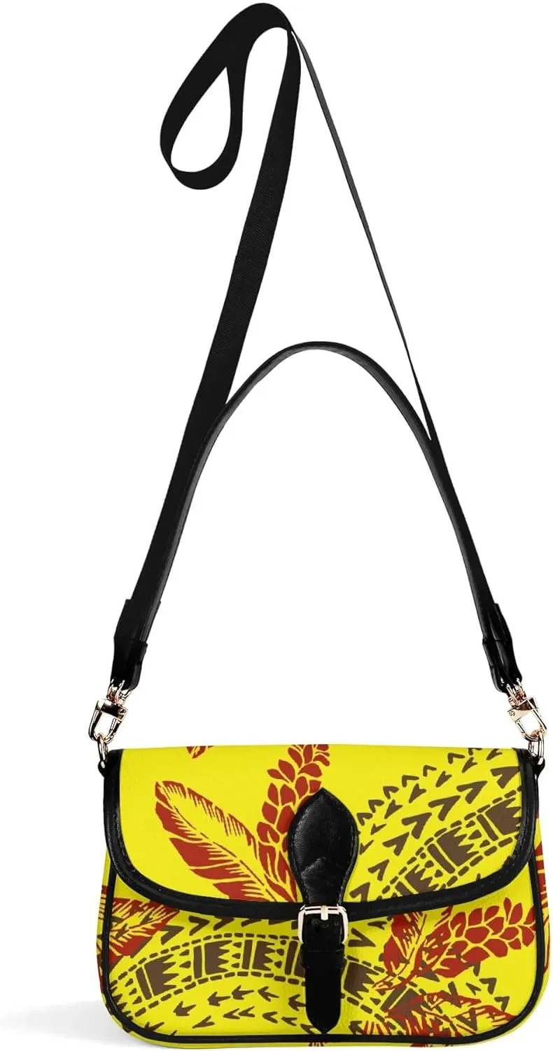 Polynesian Print Vintage Art Design Custom Women'S Crossbody Bag Small Square Bag Portable Fashion Women'S Bag