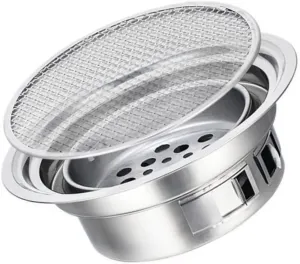 POPETPOP 1Set Outdoor Portable Stainless Steel Korean Barbecue Stove Compact Bbq Grill for Cooking for Camping and Picnics
