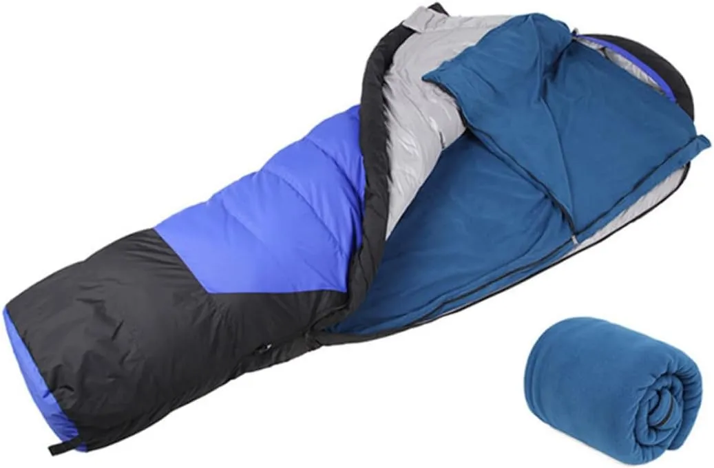 POPETPOP aldult Fleece Sleeping Bag Camping Sleeping Bag Camping Winter Sleeping Bag Outdoor Weather
