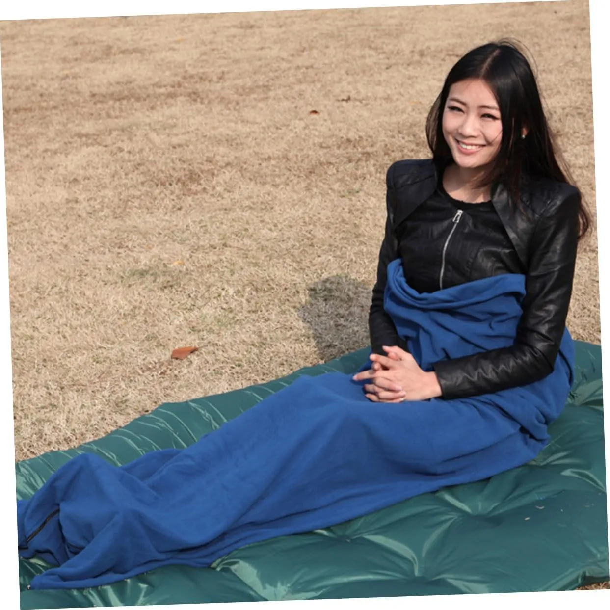 POPETPOP aldult Fleece Sleeping Bag Camping Sleeping Bag Camping Winter Sleeping Bag Outdoor Weather