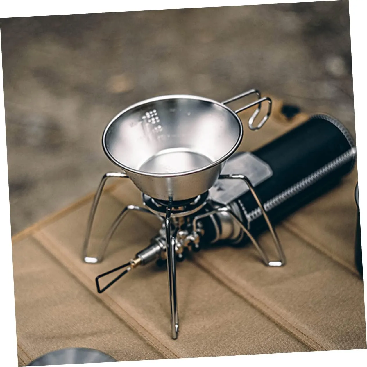 POPETPOP Camping Cookware Steel Bowl Foldable Cups Water Portable Camping Mug Camping Accessories Picnic Supplies