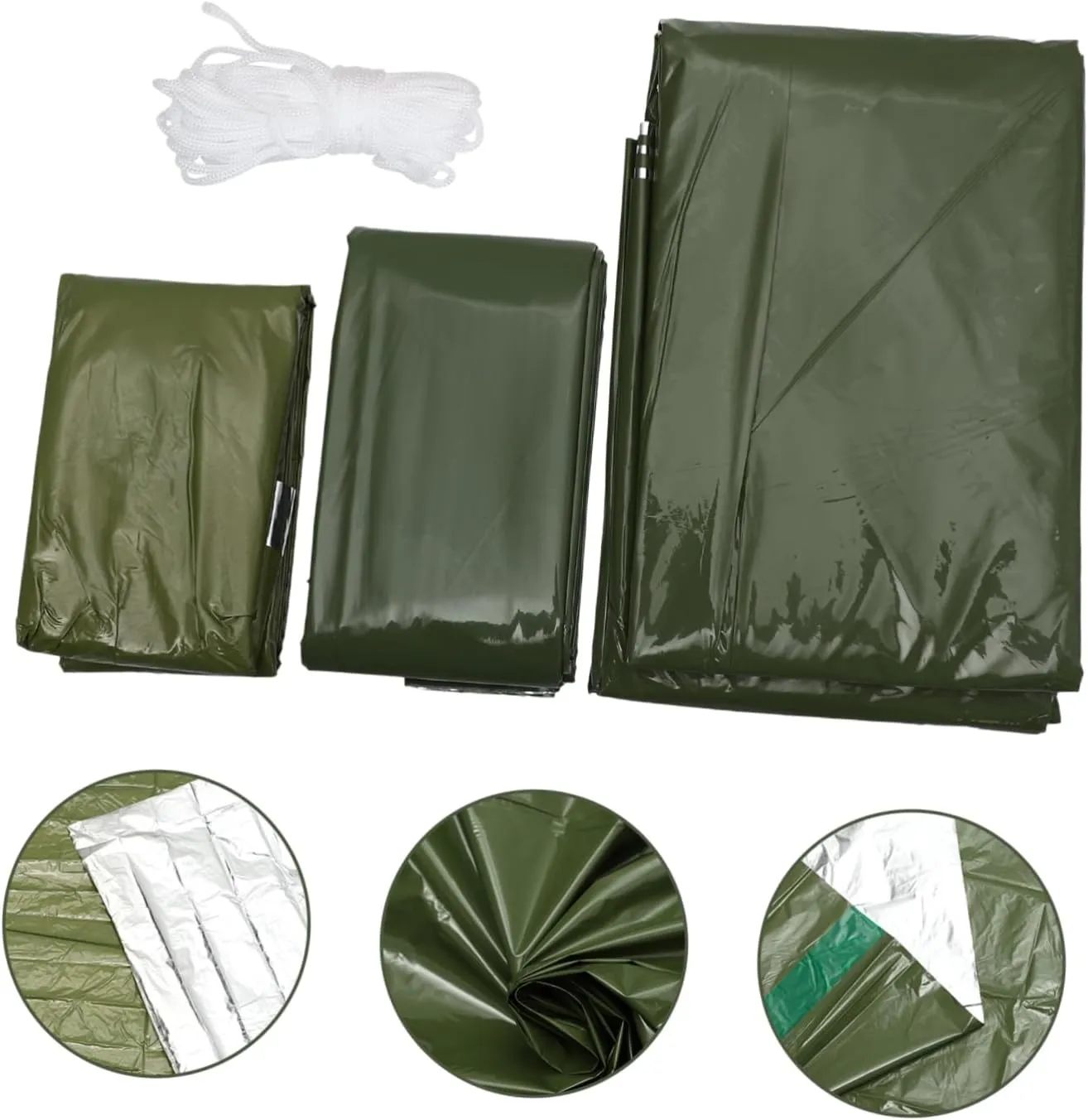 POPETPOP Emergency Tent Set Outdoor Camping Tool Outdoor Sleeping Sack Emergency Sleeping Sack Thermal Blanket