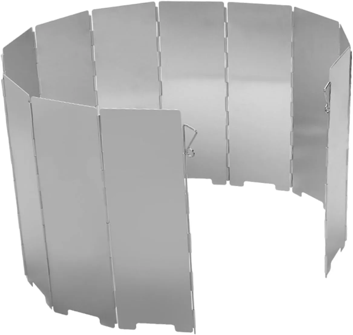 POPETPOP Portable Folding Camp Stove Windscreen Plates Wind Shield for BBQ Hiking Camping Outdoor Cooking Lightweight Durable Efficient Heat Utilization