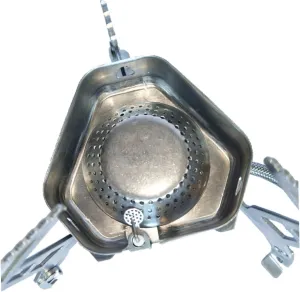 POPETPOP Portable Split Gas Stove with Windshield Stainless Steel Camping Cooker for Outdoor Barbecue Backpack Stove for Picnics and Self Driving Tours