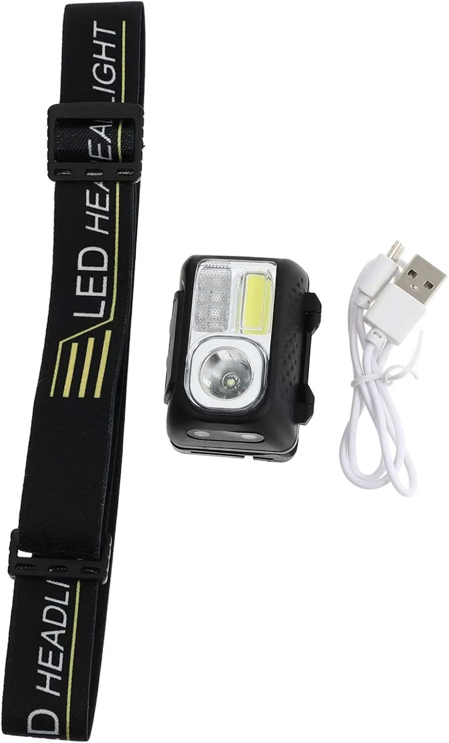 POPETPOP USB Rechargeable Headlamp Multi-Function Led Headlight Sensing Lamp for Outdoor Activities Compact and Design for Cycling Fishing and Work