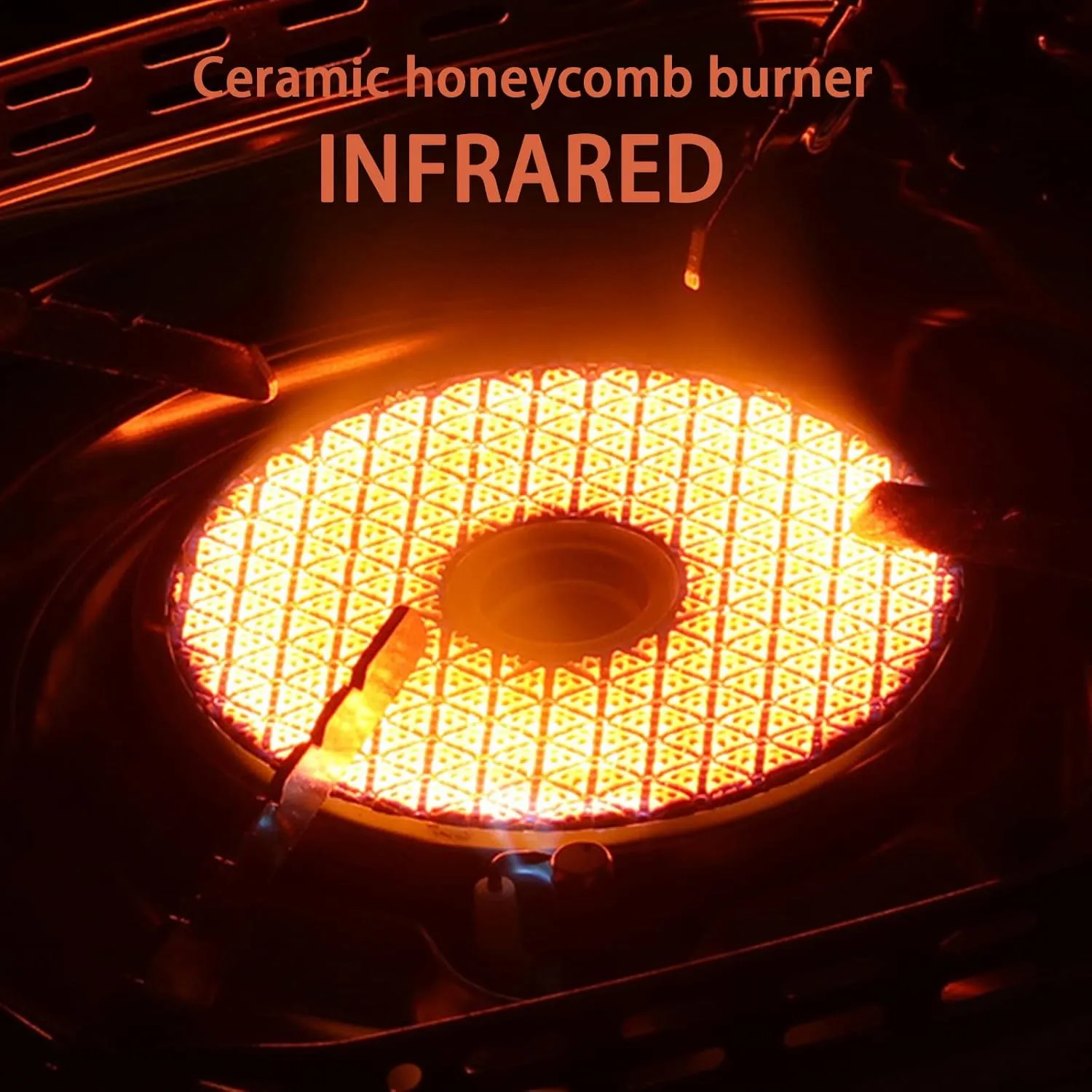 Portable Butane Gas Stove Small Home Stoves with Carry Case Camping Cooker Electronic Ignition Outdoor Overpressure Protection Stainless Steel
