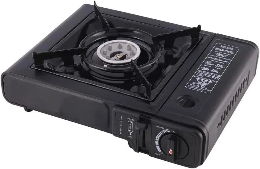Portable Camping and Outdoor Butane Gas Stove Dual Flame 11,000 BTU Tailgating Cookouts