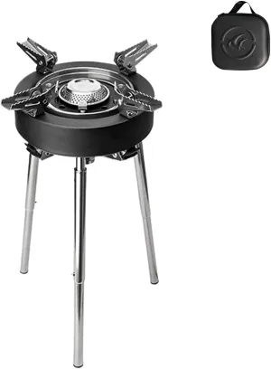 Portable Camping Cooking Stove, Outdoor Cooking Stove, Portable Camping Stove, Windproof Outdoor Burner, Compact Outdoor Stove - Ideal for BBQ, Grilling, and Cooking Camping Trips