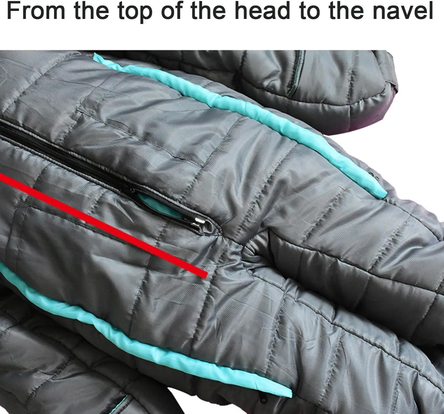 Portable Camping Sleeping Bag, Wearable Outdoor Indoor Waterproof Ultralight Warm Adult Windproof Sleeping Bag All Season