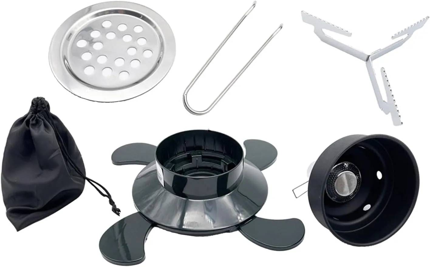 Portable Camping Stove Gas BBQ Heater | Windproof Outdoor Cooking Wood Burner | Compact Hiking Gas Stove for Backpacking Survival & Fishing