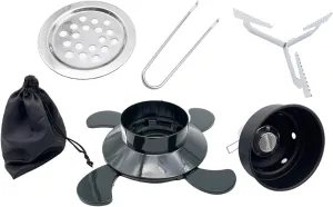 Portable Camping Stove Gas BBQ Heater | Windproof Outdoor Cooking Wood Burner | Compact Hiking Gas Stove for Backpacking Survival & Fishing