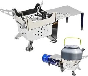 Portable Camping Stove,Adjustable Windproof Portable Stove - Kitchen Accessories for Urgency RV Backpacking Home Beach Outings Fishing Trips
