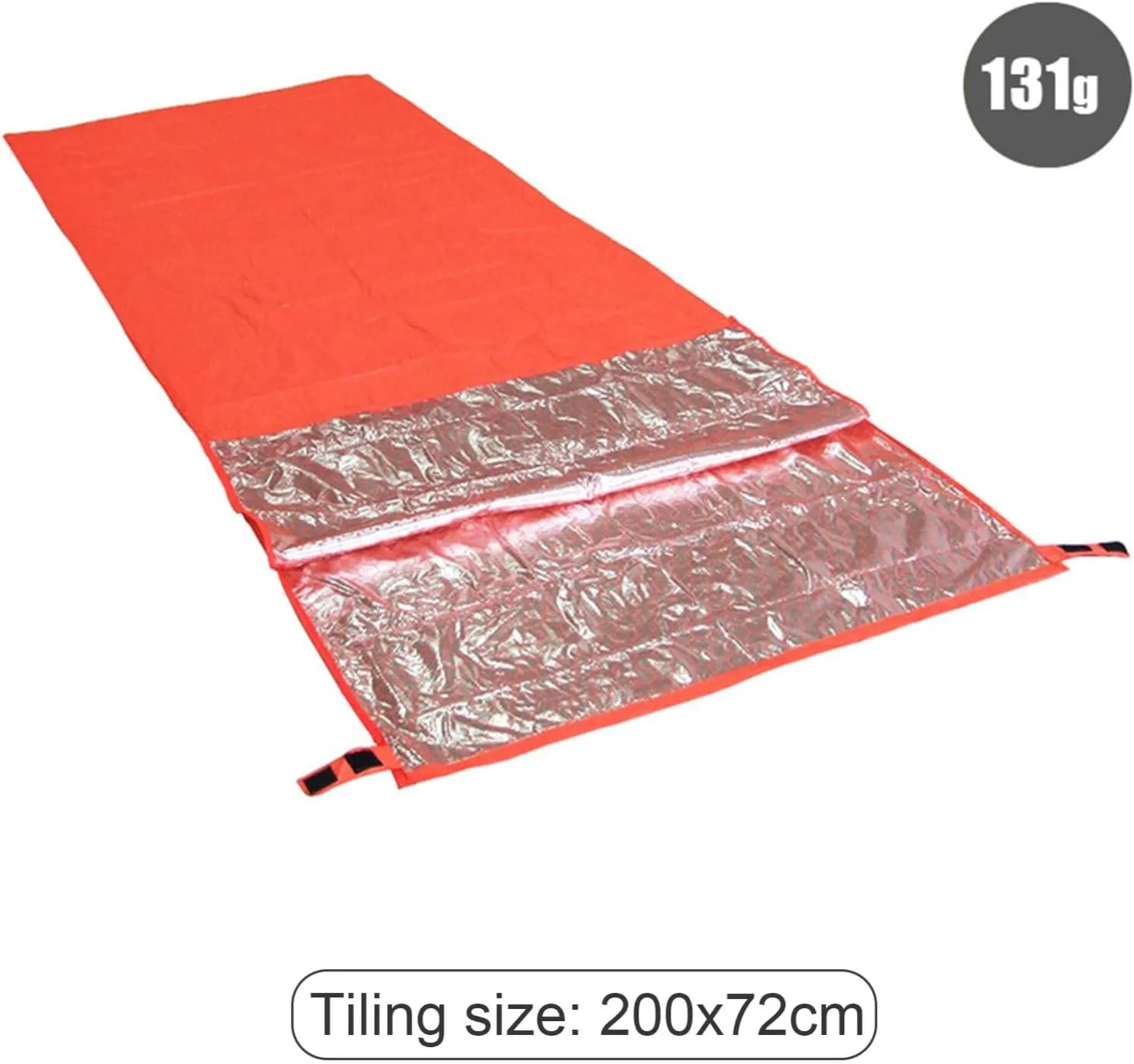 Portable Emergency Sleeping Bag, Lightweight Thermal Survival Bag Thick Tent Blanket for Adults 4 Season Camping Hiking Outdoor(B)