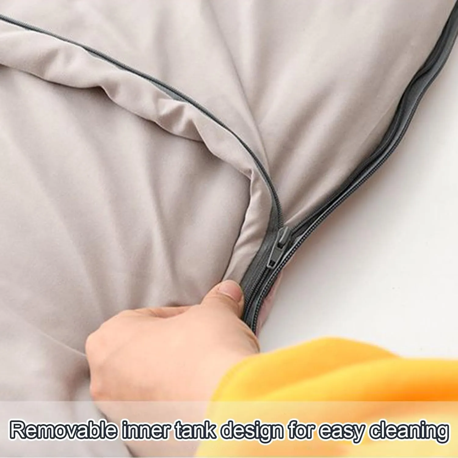 Portable Envelope Sleeping Bag, Adults Camping Big and Tall Winter Sleeping Bag with Compression Sack for Backpacking, Hiking