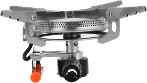 Portable Folding Camp Stove with Electronic Ignition Lightweight Compact Design for Outdoor Cooking Picnics and Camping Versatile Efficient Flame for All Your Cooking Needs