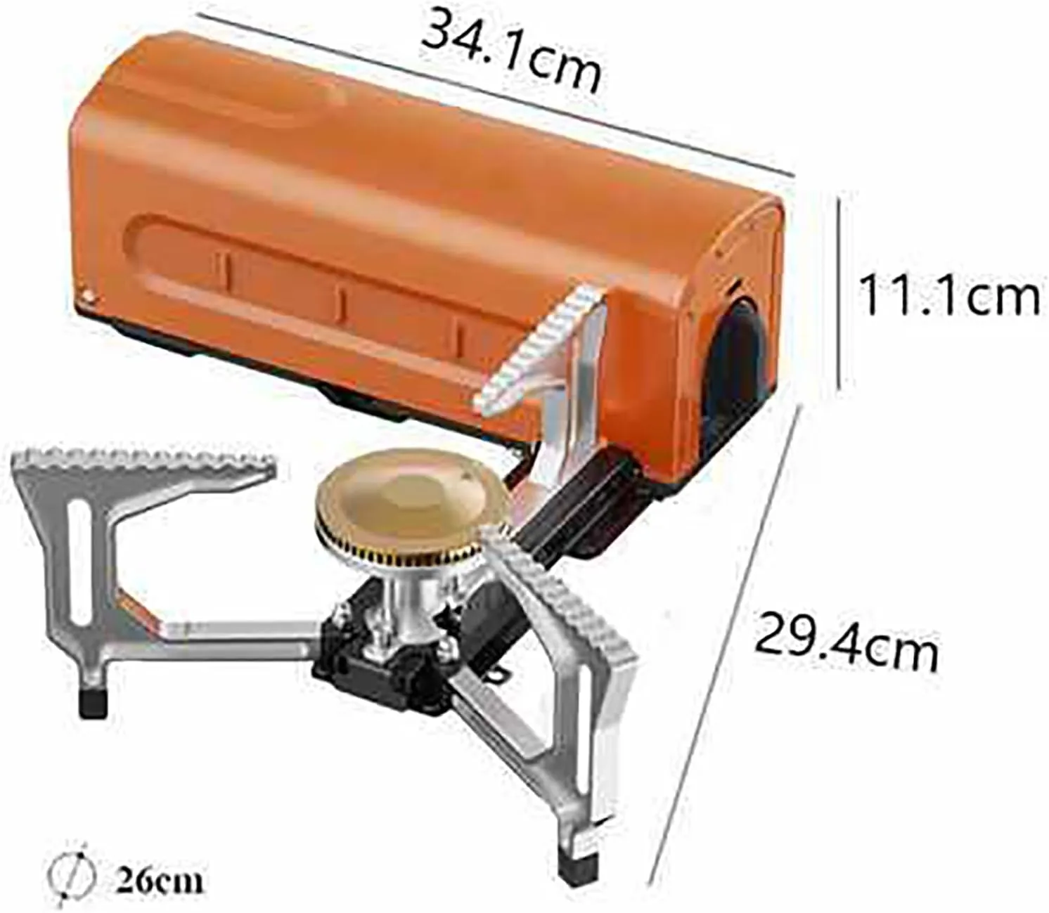 Portable Folding Camping Gas Stove, 2200W Gas Stove Collapsible Backpacking Stove, Adjustable Firepower, for Outdoor Backpacking Hiking, Adventure, Home Travel