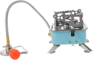 Portable Folding Camping Stove Convenient Propane Burner for Hiking and Picnic Reusable Design Essential Outdoor Cooking Equipment