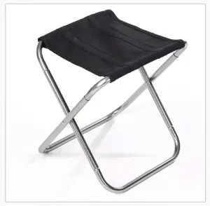 Portable Folding Fishing Chair Picnic Camping StoolFolding Small Stool Outdoor Aluminiun Alloy Fishing Chair