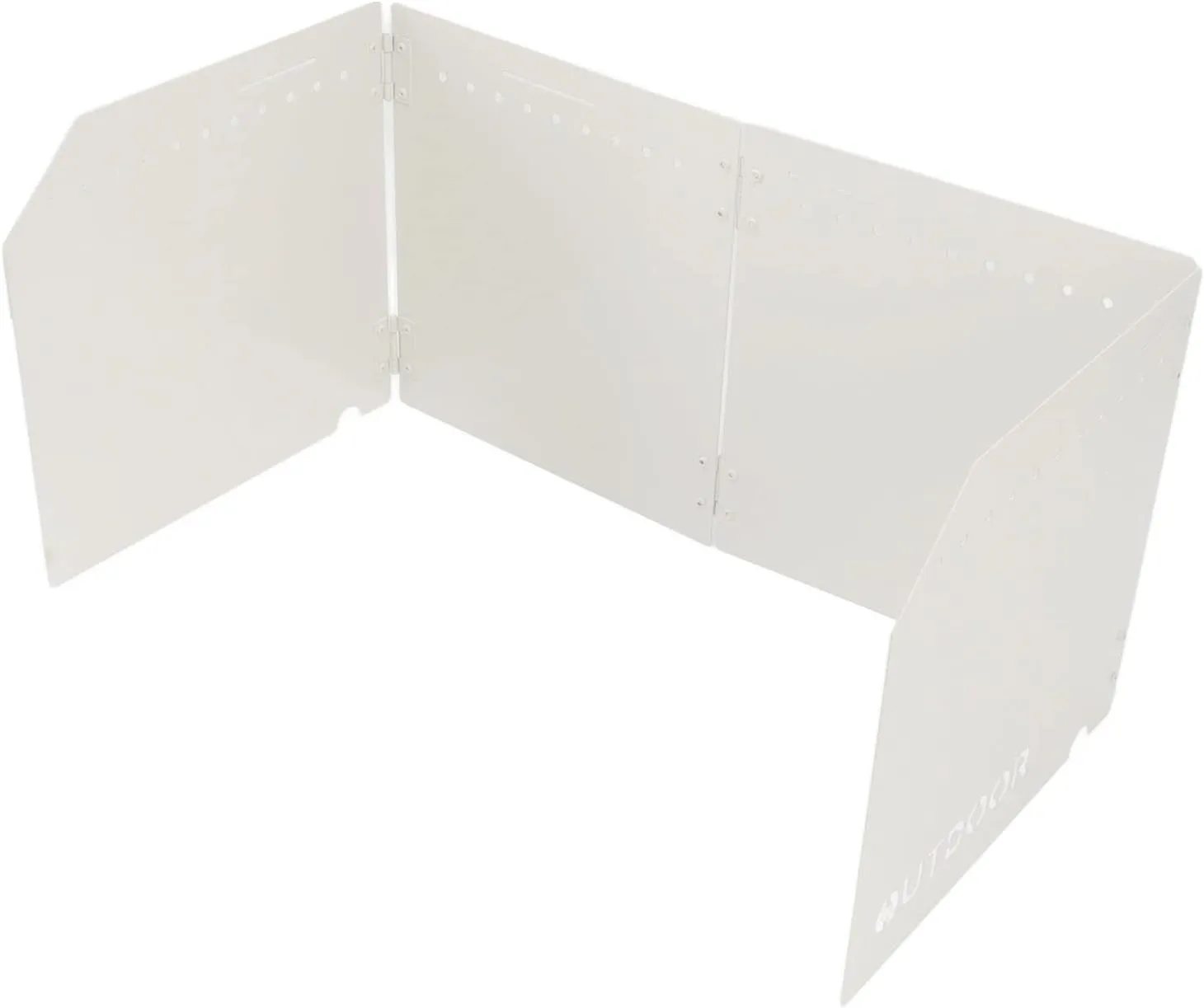 Portable Folding Outdoor Stove Windscreen for Camping Picnic Cooking (Beige)