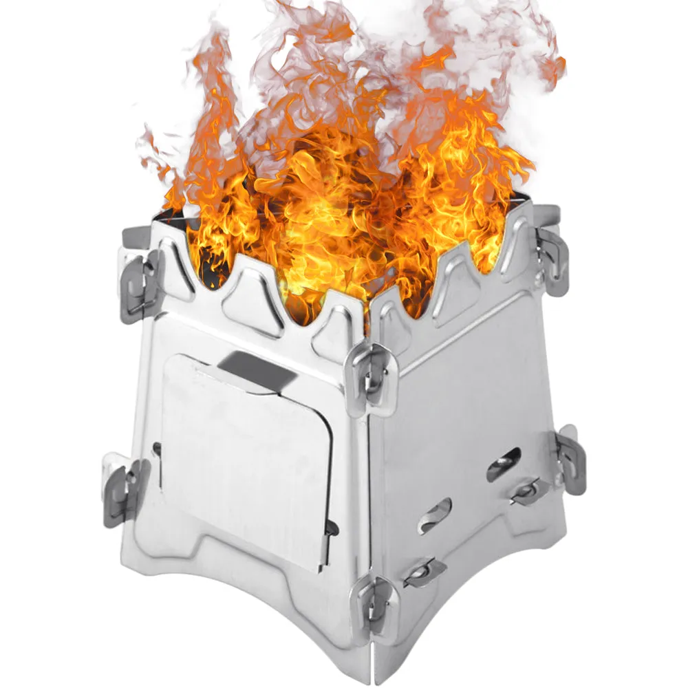 Portable Folding Stainless Steel Camping Stove