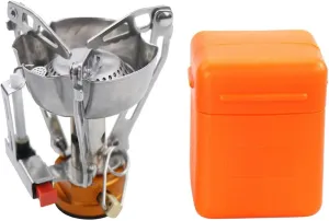 Portable Gas Stove 3000W Strong Power Outdoor Camping Cooker with 8" Pot Support. Weight Aluminum Alloy, Foldable Design, Carrying Case. for Backpacking, Hiking, Fishing. Rocket