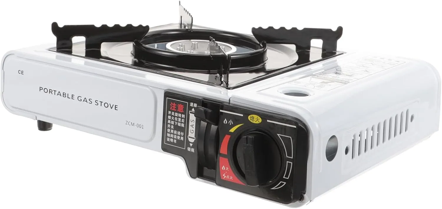 Portable Multi-Function Gas Stove for Camping Barbecue Picnics Flame for Outdoor Cooking Compact Design Wind Protection Box
