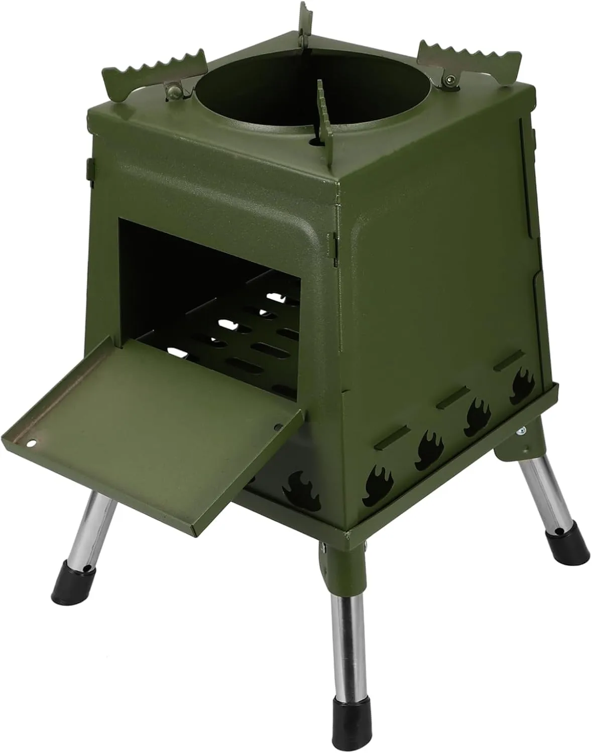 Portable Outdoor Barbecue Heater Foldable Camping Stove for Hikingnics Cooking Equipment